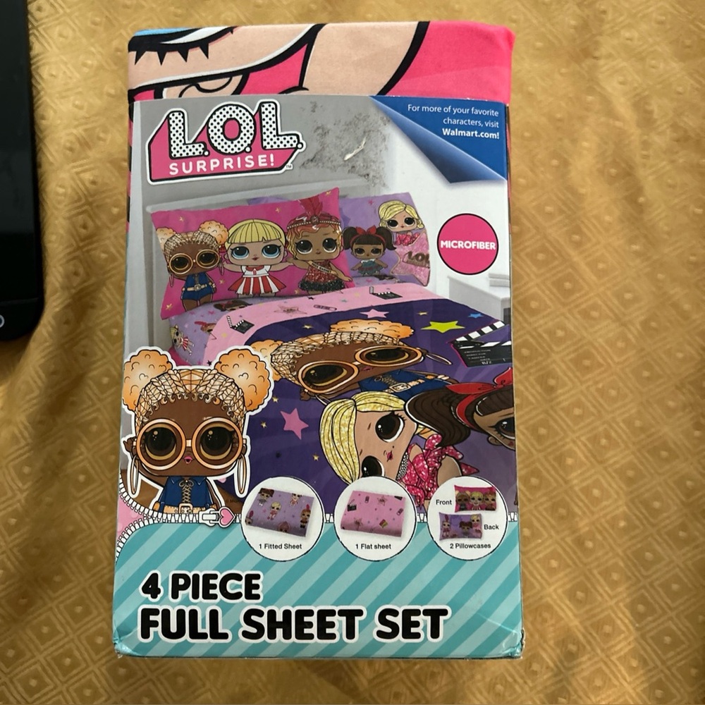 LOL Surprise Cinema Stars 4 Pc Full Sheet Set
